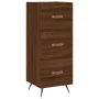 Tall oak brown plywood highboard 34.5x34x180 cm by , Sideboards - Ref: Foro24-3200176, Price: 116,00 €, Discount: %