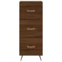 Tall oak brown plywood highboard 34.5x34x180 cm by , Sideboards - Ref: Foro24-3200176, Price: 116,00 €, Discount: %