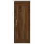 Tall oak brown plywood highboard 34.5x34x180 cm by , Sideboards - Ref: Foro24-3200176, Price: 116,00 €, Discount: %