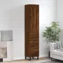 Hoher Schrank aus braunem Eichenfurnierholz 34,5x34x180 cm. von , Sideboards - Ref: Foro24-3200224, Preis: 121,92 €, Rabatt: %