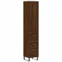 Aparador alto madera contrachapada roble marrón 34,5x34x180 cm de , Aparadores - Ref: Foro24-3200224, Precio: 120,41 €, Descu...