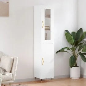 Hoher Schrank aus weißem Sperrholz, 34,5x34x180 cm. von , Sideboards - Ref: Foro24-3199153, Preis: 101,49 €, Rabatt: %