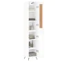 Tall white plywood sideboard 34.5x34x180 cm by , Sideboards - Ref: Foro24-3200361, Price: 103,32 €, Discount: %