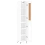 Hoher Schrank aus weißem Sperrholz, 34,5x34x180 cm. von , Sideboards - Ref: Foro24-3200361, Preis: 103,32 €, Rabatt: %