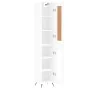 Tall white plywood sideboard 34.5x34x180 cm by , Sideboards - Ref: Foro24-3200361, Price: 103,32 €, Discount: %