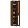 Tall oak brown plywood highboard 34.5x34x180 cm by , Sideboards - Ref: Foro24-3200368, Price: 106,94 €, Discount: %