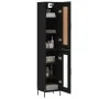 Aparador de madera contrachapada negro 34,5x34x180 cm de , Aparadores - Ref: Foro24-3200394, Precio: 108,78 €, Descuento: %