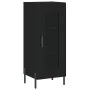 Aparador de madera contrachapada negro 34,5x34x180 cm de , Aparadores - Ref: Foro24-3200394, Precio: 108,78 €, Descuento: %