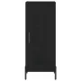 Aparador de madera contrachapada negro 34,5x34x180 cm de , Aparadores - Ref: Foro24-3200394, Precio: 108,78 €, Descuento: %