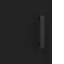 Aparador de madera contrachapada negro 34,5x34x180 cm de , Aparadores - Ref: Foro24-3200394, Precio: 108,78 €, Descuento: %