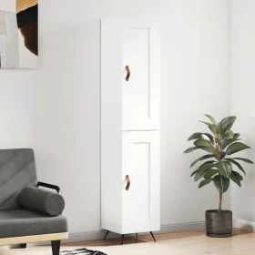 Hoher Schrank aus weißem Sperrholz, 34,5x34x180 cm. von , Sideboards - Ref: Foro24-3200425, Preis: 103,07 €, Rabatt: %