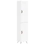 Aparador alto madera contrachapada blanco 34,5x34x180 cm de , Aparadores - Ref: Foro24-3200425, Precio: 103,03 €, Descuento: %