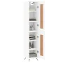 Aparador alto madera contrachapada blanco 34,5x34x180 cm de , Aparadores - Ref: Foro24-3200425, Precio: 103,03 €, Descuento: %