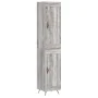 Aparador alto madera contrachapada gris Sonoma 34,5x34x180 cm de , Aparadores - Ref: Foro24-3200431, Precio: 99,95 €, Descuen...
