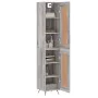 Aparador alto madera contrachapada gris Sonoma 34,5x34x180 cm de , Aparadores - Ref: Foro24-3200431, Precio: 99,95 €, Descuen...