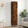 Aparador de madera contrachapada roble ahumado 34,5x34x180 cm de , Aparadores - Ref: Foro24-3200446, Precio: 99,21 €, Descuen...