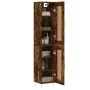 Rauchiger Eichenfurnier-Holzschrank 34,5x34x180 cm von , Sideboards - Ref: Foro24-3200446, Preis: 99,21 €, Rabatt: %