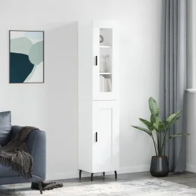 Hoher Schrank aus weißem Sperrholz, 34,5x34x180 cm. von , Sideboards - Ref: Foro24-3199505, Preis: 104,48 €, Rabatt: %