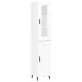 Tall white plywood sideboard 34.5x34x180 cm by , Sideboards - Ref: Foro24-3199505, Price: 104,47 €, Discount: %