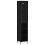 Schwarzer Sperrholz-Schrank 34,5x34x180 cm von , Sideboards - Ref: Foro24-3199378, Preis: 100,59 €, Rabatt: %