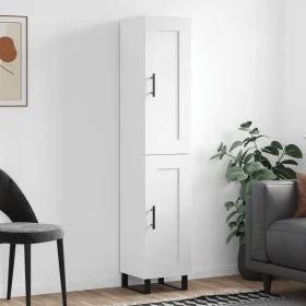 Tall white plywood sideboard 34.5x34x180 cm by , Sideboards - Ref: Foro24-3200473, Price: 105,45 €, Discount: %
