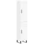 Aparador alto madera contrachapada blanco 34,5x34x180 cm de , Aparadores - Ref: Foro24-3200473, Precio: 105,43 €, Descuento: %