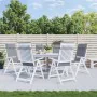 Stuhlkissen mit hoher Rückenlehne, 6 Stück, grauer Oxford-Stoff. von , Kissen für Stühle und Sofas - Ref: Foro24-361879, Prei...