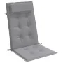 Stuhlkissen mit hoher Rückenlehne, 6 Stück, grauer Oxford-Stoff. von , Kissen für Stühle und Sofas - Ref: Foro24-361879, Prei...