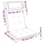 Stuhlkissen mit hoher Rückenlehne, 6 Stück, grauer Oxford-Stoff. von , Kissen für Stühle und Sofas - Ref: Foro24-361879, Prei...