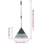 Dark green PP leaf rake 155.5 cm by , Rakes - Ref: Foro24-364825, Price: 32,71 €, Discount: %