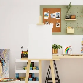 Stretched canvases 12 units solid pine wood and white fabric by , Frames, rings and tensioners - Ref: Foro24-154971, Price: 5...