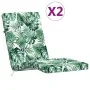 Cushions for sun lounger 2 units Oxford fabric leaf print by , Cushions for chairs and sofas - Ref: Foro24-361996, Price: 61,...