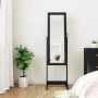 Stehender Schmuckschrank mit LED-Lichtern in Schwarz von , Spiegel - Ref: Foro24-353260, Preis: 126,97 €, Rabatt: %