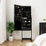 Stehender Schmuckschrank mit LED-Lichtern in Schwarz von , Spiegel - Ref: Foro24-353260, Preis: 126,97 €, Rabatt: %