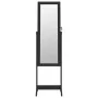 Espejo de pie con joyero y luces LED negro de , Espejos - Ref: Foro24-353260, Precio: 124,92 €, Descuento: %