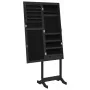 Espejo de pie con joyero y luces LED negro de , Espejos - Ref: Foro24-353260, Precio: 124,92 €, Descuento: %