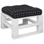 Cojín para palés tela a cuadros negro 50x50x12 cm de , Cojines para sillas y sofás - Ref: Foro24-360441, Precio: 22,86 €, Des...