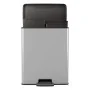 Curver Doppelpedal-Abfalleimer Deco Silber 26L+26L von , Recyclingbehälter - Ref: Foro24-442067, Preis: 88,79 €, Rabatt: %
