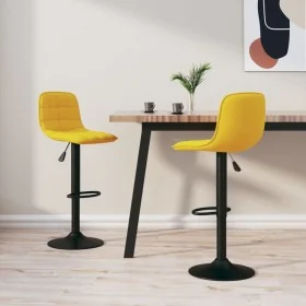 Küchenhocker, 2 Stück, gelber Samt von , Küchenhocker - Ref: Foro24-333998, Preis: 128,11 €, Rabatt: %