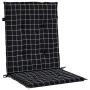 Cushions for low back chair 2 units black checkered fabric by , Cushions for chairs and sofas - Ref: Foro24-361322, Price: 31...