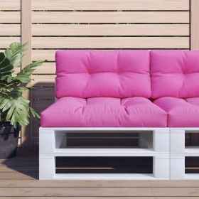 Cushion for pallets, pink fabric, 80x40x12 cm by , Cushions for chairs and sofas - Ref: Foro24-360621, Price: 28,81 €, Discou...