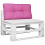 Cushion for pallets, pink fabric, 80x40x12 cm by , Cushions for chairs and sofas - Ref: Foro24-360621, Price: 28,81 €, Discou...