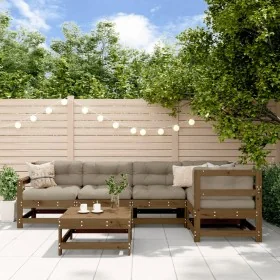 Gartenmöbel-Set, 6-teilig, Massivholz Kiefer, honigbraun. von , Gartensets - Ref: Foro24-3186462, Preis: 381,04 €, Rabatt: %