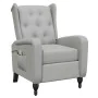 Light gray fabric reclining massage chair by , Electric massage chairs - Ref: Foro24-329352, Price: 238,68 €, Discount: %