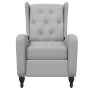 Light gray fabric reclining massage chair by , Electric massage chairs - Ref: Foro24-329352, Price: 238,68 €, Discount: %