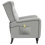 Leicht grauer Stoff-Massagestuhl mit Liegefunktion von , Elektrische Massagesessel - Ref: Foro24-329352, Preis: 238,68 €, Rab...