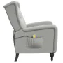 Light gray fabric reclining massage chair by , Electric massage chairs - Ref: Foro24-329352, Price: 238,68 €, Discount: %