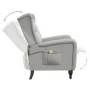 Leicht grauer Stoff-Massagestuhl mit Liegefunktion von , Elektrische Massagesessel - Ref: Foro24-329352, Preis: 238,68 €, Rab...