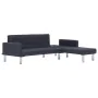 Sofá cama en forma de L poliéster gris oscuro de , Sofás - Ref: Foro24-282230, Precio: 437,39 €, Descuento: %