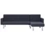 L-shaped dark gray polyester sofa bed by , Sofas - Ref: Foro24-282230, Price: 437,39 €, Discount: %